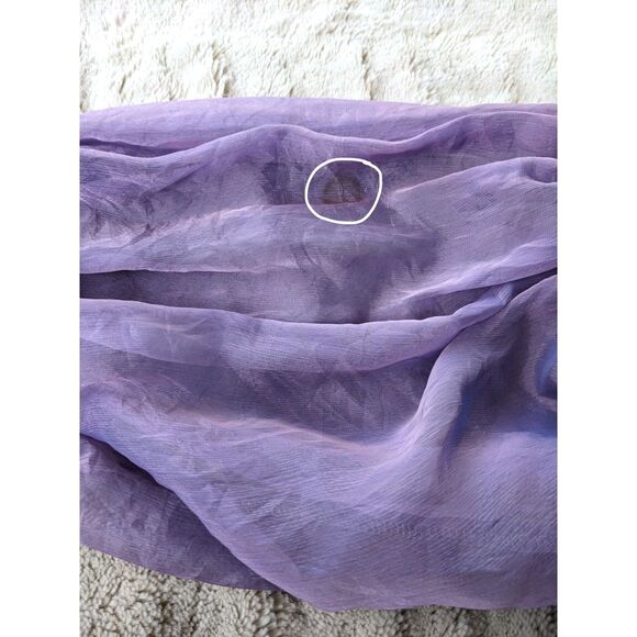 VTG 80s Cachet by Bari Protas Chiffon & Satin Bridesmaid / Prom Dress, Sz. 6/8 - Picture 13 of 13